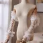 Bridal Gloves White Flower Lace Tulle Wedding Vintage / Retro 2026 Bridal Gloves