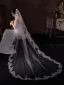 Élégant Blanche En Dentelle Fleur Mariage Tulle châle 2025