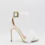 Sexy White Plush Wedding Shoes 2022 Leather 11 cm Stiletto Heels Open / Peep Toe Sandals High Heels