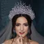 Uroczy Srebrny Rhinestone Ozdoby Do Włosów Ślubne Tiara Stop 2023
