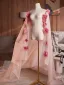 Snygga / Fina Rodnande Rosa Appliqués Tyll Bal sjal 2026