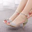 Sexy Multi-Couleurs Faux Diamant Soirée Sandales Femme 2023 Bride Cheville 7 cm Talons Aiguilles Peep Toes / Bout Ouvert Sandales Talons Hauts