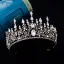 Vintage / Retro White Rhinestone Crystal Bridal Hair Accessories Wedding Tiara 2022 Alloy