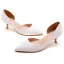 Modest / Simple White Casual Pointed Toe Womens Sandals 2023 5 cm Stiletto Heels Sandals High Heels