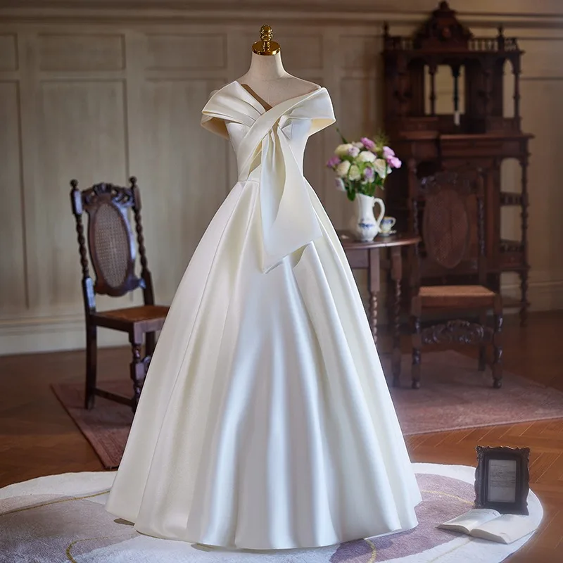 green emerald velvet dress Long Off-White Plus-Size Formal Dress