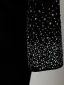 Charmant Noire Faux Diamant Fendue devant Robe De Soirée 2026 Trompette / Sirène De l'épaule Manches Longues Longue Robe De Ceremonie