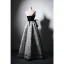 Vintage / Retro Black Evening Dresses 2022 A-Line / Princess Strapless Bow Sleeveless Backless Floor-Length / Long Evening Party Formal Dresses