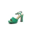 Chic / Beautiful Green Street Wear Summer Womens Sandals 2022 Ankle Strap 9 cm Stiletto Heels Open / Peep Toe Sandals High Heels