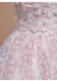 Chic / Belle Rougissant Rose Appliques Paillettes Robe De Bal 2024 Robe Boule Bustier Sans Manches Dos Nu Longue Promo Robe De Ceremonie