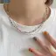 Eenvoudige Multi-Kleuren Kralen Sterling zilver Kettingen Accessoires 2023