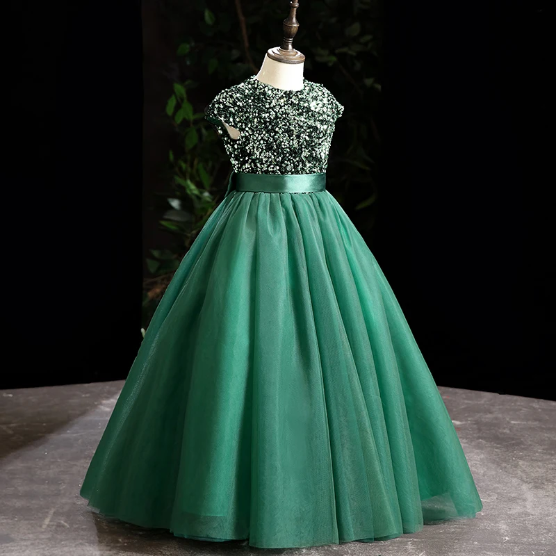 Vestido De Flores Rojas Para Niña, Vestido De Cump... - Grandado