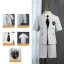 Summer 5-piece Grey Short Sleeve Boys Wedding Suits 2022 Coat Pants Shirt Tie Vest