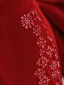 Sexy Burgundy Rhinestone Velvet Evening Dresses 2023 Trumpet / Mermaid Off-The-Shoulder Sleeveless Backless Bow Sweep Train Evening Party Formal Dresses