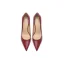 Mode Bordeaux Kantoor OL Leer Pumps 2025 10 cm Naaldhakken / Stiletto Spitse Neus Pumps Hoge Hakken
