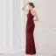Sparkly Beige Sequins Evening Dresses 2022 A-Line / Princess One-Shoulder Sleeveless Backless Floor-Length / Long Evening Party Formal Dresses