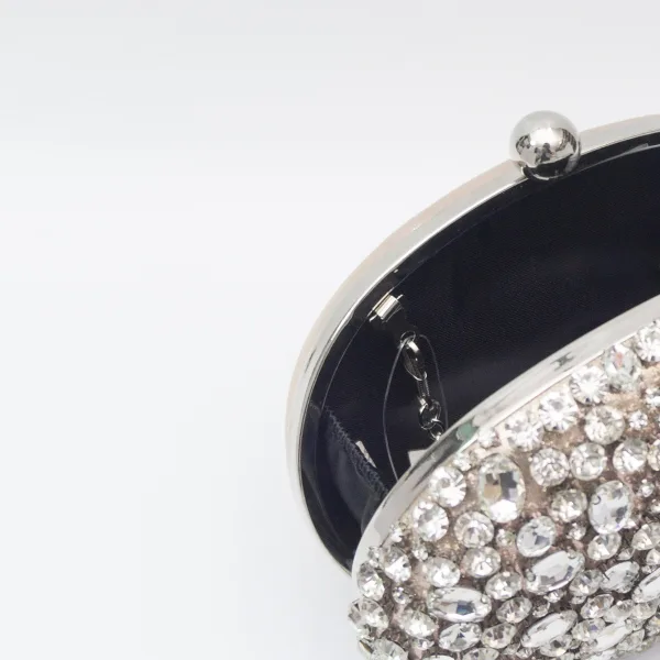 Bling Bling Champagne Rhinestone Evening Party Clutch Bags 2023
