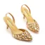 Schöne Weiß Strass Brautschuhe 2023 7 cm Stilettos Spitzschuh Hochzeit Sandaletten Hochhackige