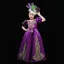 Vintage / Retro Medieval Black Flower Girl Dresses 2024 3D Lace Floral V-Neck Short Sleeve Floor-Length / Long A-Line / Princess Cosplay Prom Wedding Party Dresses