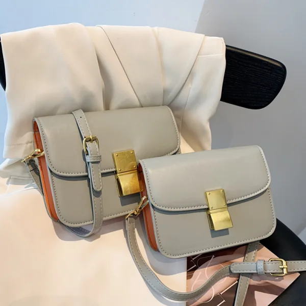 Chic / Belle Noire Vêtement de rue Carrés Sacs à bandoulière Sac de messager 2023
