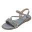 Bruin Comfortabel Strand Vlecht Platte Sandalen Dames 2022 Peep Toe Sandalen