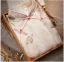 Chinese style Beige Printing Tea-length Cheongsam / Qipao 2024 Trumpet / Mermaid Polyester Short Sleeve