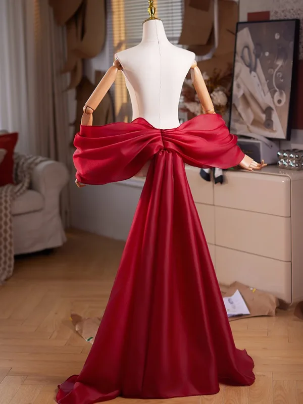 Unusual Burgundy Prom shawl 2025