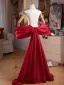 Unusual Burgundy Prom shawl 2025