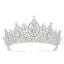 Baroque Bling Bling Argenté Faux Diamant Accessoire Cheveux Mariage 2024 Zircon Alliage Mariage