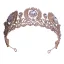 Charming Gold Crystal Rhinestone Wedding Tiara Bridal Hair Accessories 2022 Alloy