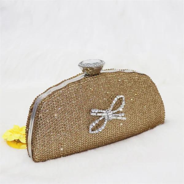 Sparkly Red Rhinestone Bow Evening Party Womens Sandals Clutch Bags 2023 8 cm Stiletto Heels Pointed Toe Sandals High Heels Clutch Bags