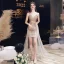 Sexy Doré Paillettes Courte Robe De Fête 2023 Bretelles Spaghetti Sans Manches Dos Nu Cocktail Soirée Robe De Ceremonie