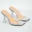 Transparent Silver Street Wear Womens Sandals High Heels 2022 9 cm Stiletto Heels Open / Peep Toe Sandals