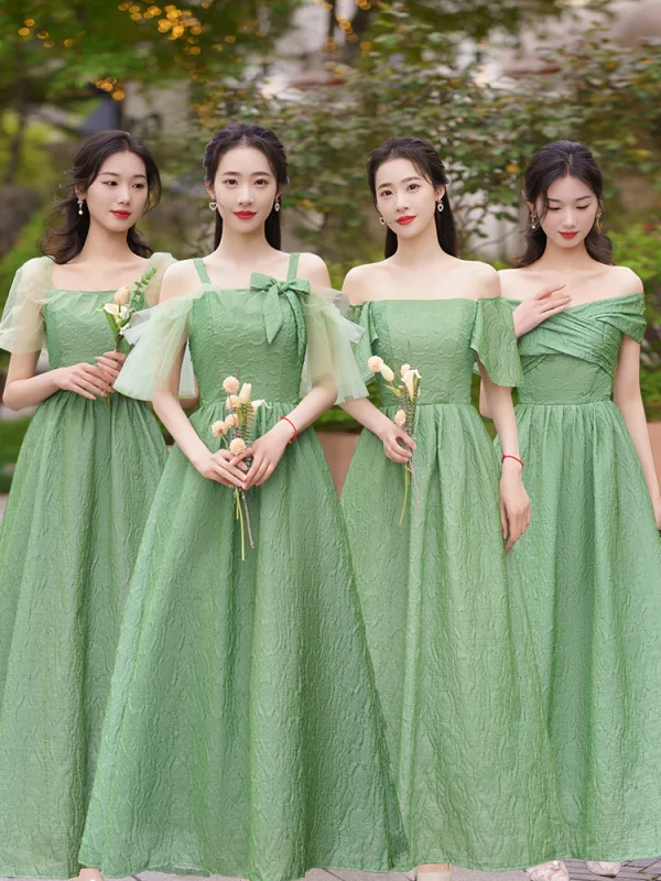 sage green tea length bridesmaid dresses Dusty Sage Green Bridesmaid Dresses Tea-Length High Neck Sleeveless Stretch  Satin Bridesmaid Dresses