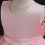 Charmant Rougissant Rose Anniversaire Volants en Cascade Robe Ceremonie Fille 2023 Robe Boule Encolure Dégagée Sans Manches Appliques Noeud Longue Robe Ceremonie Fille