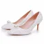 Classic White Pearl 7 cm Stiletto Heels Wedding Shoes 2025 Pointed Toe Wedding Pumps High Heels