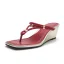 Modest / Simple Black Street Wear Womens Sandals 2022 T-Strap 6 cm Wedges Open / Peep Toe Sandals