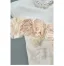 Luxe Blanche Appliques Volants en Cascade Robe De Bal 2026 Robe Boule De l'épaule Manches Courtes Dos Nu Train De Balayage Robe De Ceremonie