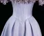 Chic / Beautiful Lavender Pearl Appliques Satin Prom Dresses 2024 A-Line / Princess Off-The-Shoulder Sleeveless Backless Floor-Length / Long Prom Formal Dresses