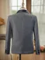 Grey 6-piece Long Sleeve Wedding Boys Wedding Suits 2024 Body Jewellery Coat Pants Shirt Tie Vest