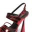 Sexy Red Cocktail Party Womens Sandals 2022 Ankle Strap 13 cm Stiletto Heels Open / Peep Toe Sandals High Heels