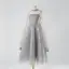 Sparkly Silver Sequins Birthday Flower Girl Dresses 2025 A-Line / Princess Strapless Sleeveless Backless Floor-Length / Long Flower Girl Dresses
