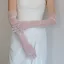 Elegant White Bow Wedding Bridal Gloves 2025 Tulle