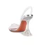 Sexy Transparent Silver Evening Party Summer Womens Sandals 2022 9 cm Stiletto Heels Pointed Toe Womens Sandals High Heels