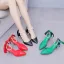 Sexy Black Pearl Ankle Strap Evening Party Womens Shoes 2024 7 cm Stiletto Heels Pointed Toe High Heels