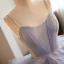 Fashion Sky Blue Cascading Ruffles Prom Dresses 2023 Ball Gown Spaghetti Straps Sleeveless Sweep Train Formal Dresses