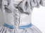 Élégant Argenté Robe De Bal 2024 Robe Boule Volants De l'épaule Sans Manches Noeud Ceinture Dos Nu Longue Promo Robe De Ceremonie