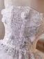 Sexy Charming White Beading Pearl Sequins Appliques Short Cocktail Party Evening Party Party Dresses 2025 Ball Gown Strapless Sleeveless Backless