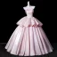 Härlig Rodnande Rosa Cascading Volanger Satin Balklänningar 2026 Balklänning Axelbandslös Ärmlös Halterneck
