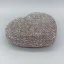 Charmant Rouge Forme de coeur Faux Diamant Pochette 2022 Métal Cocktail