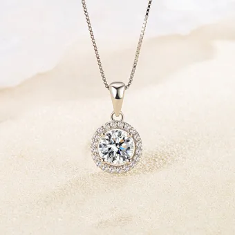 Mode Silver Saterling Silver Rhinestone Halsband Tillbehör 2023